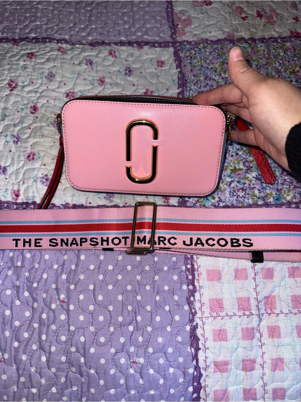 Marc Jacobs The Snapshot Camera Bag - Pink with Gold Hardware